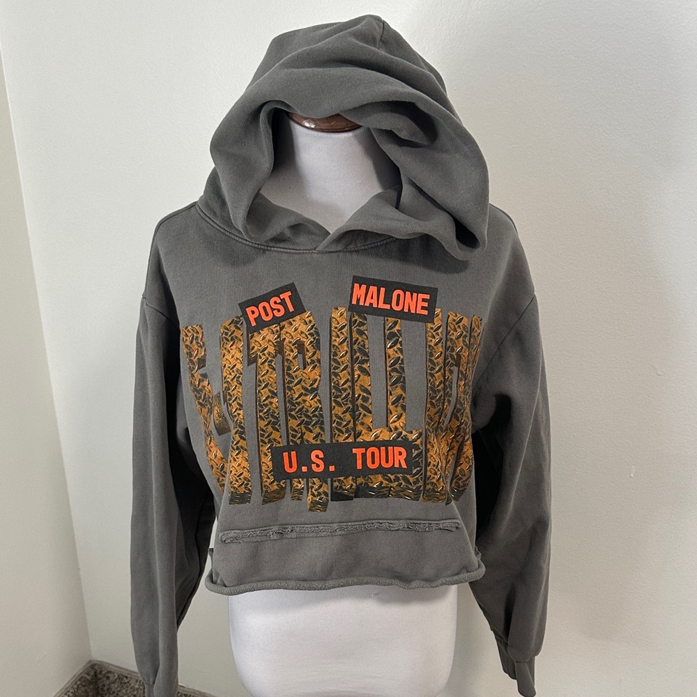 ❤️ Post Malone 2025 Tour Cropped Hoodie